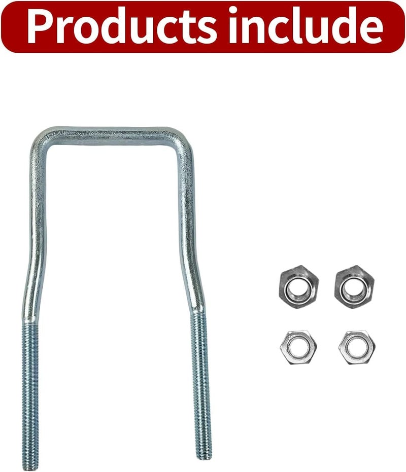 ZWanPing Trailer Spare Tire Mount,Spare Tire Mount for Utility Trailer,U Bolt Carrier Holder Fit for Side 4 or 5 Lug Fit Fishing Boat or Sailboat - Image 3